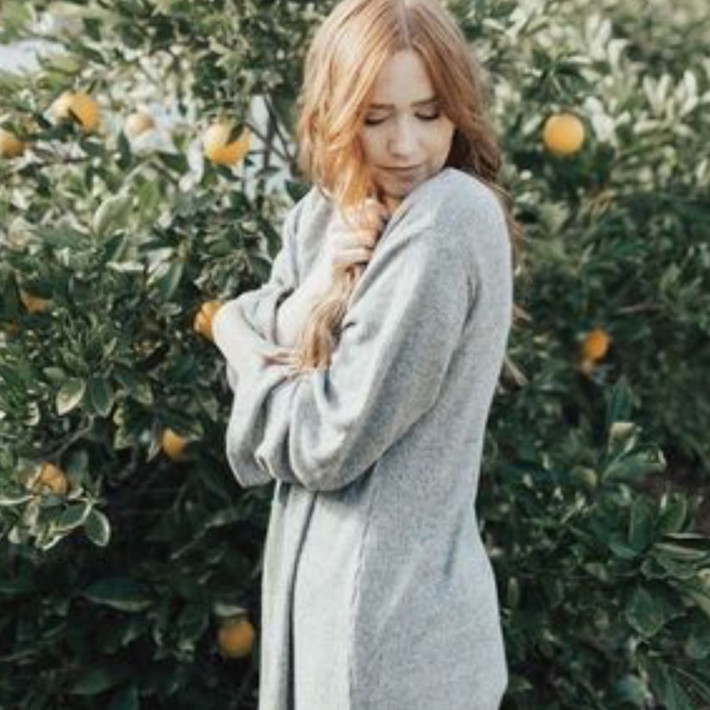 CJLA Ryley duster heather gray NWT